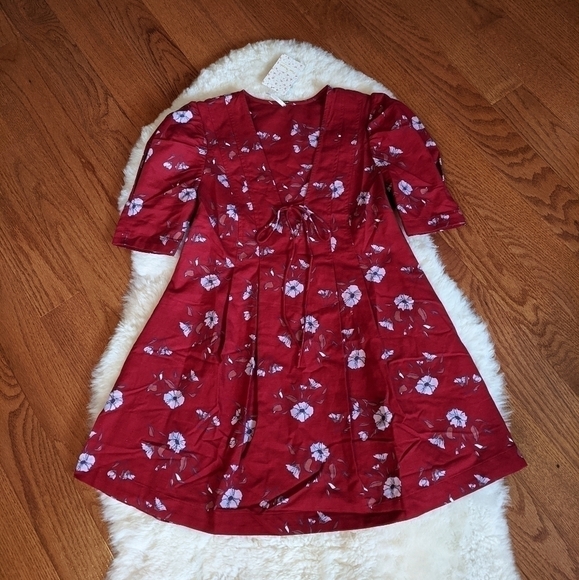 𝅺🆕 FREE PEOPLE Adelle floral printed tunic dress xs - Picture 5 of 11